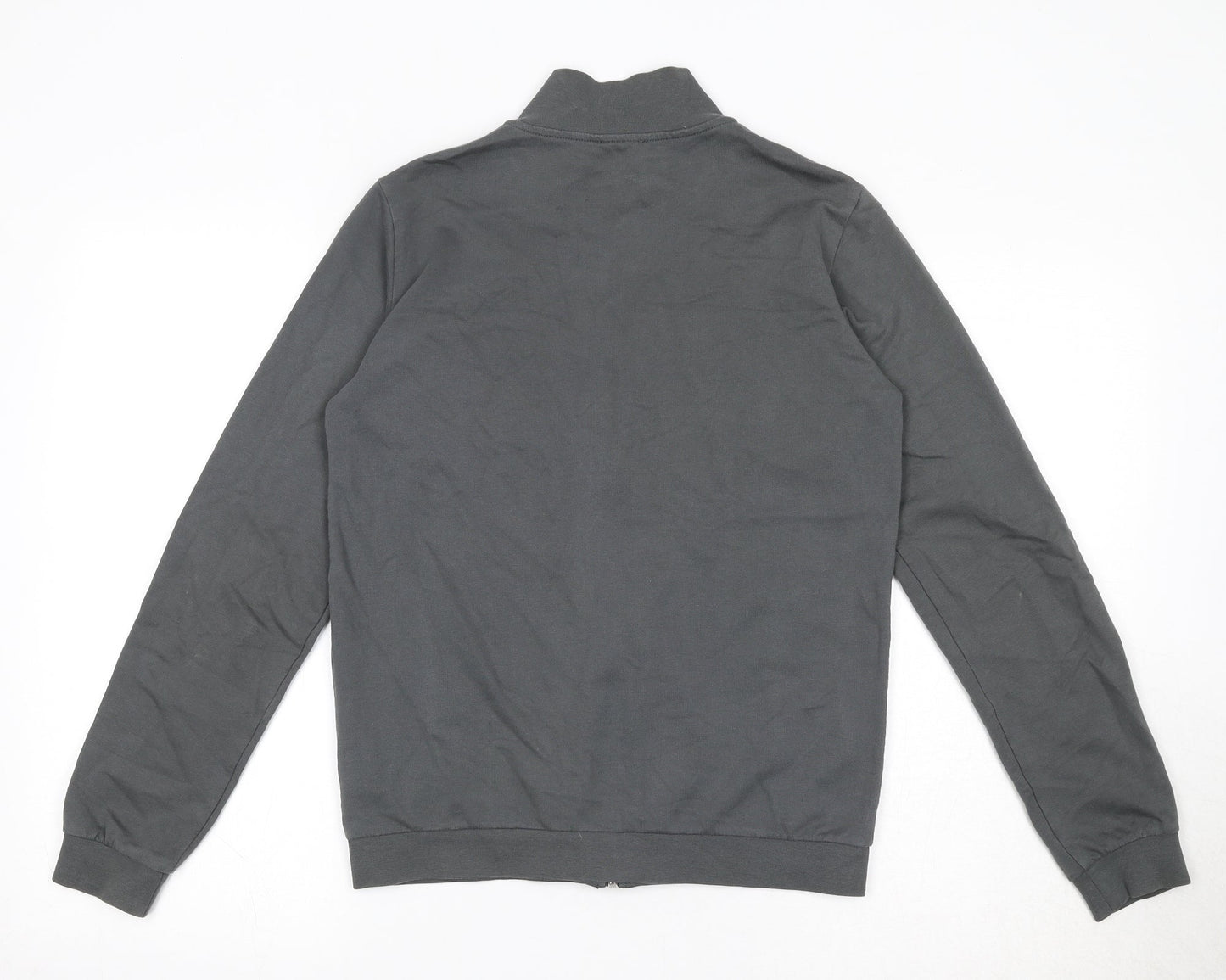 Emporio Armani Ea7 Boys Grey Cotton Full Zip Sweatshirt Size 14 Years Zip