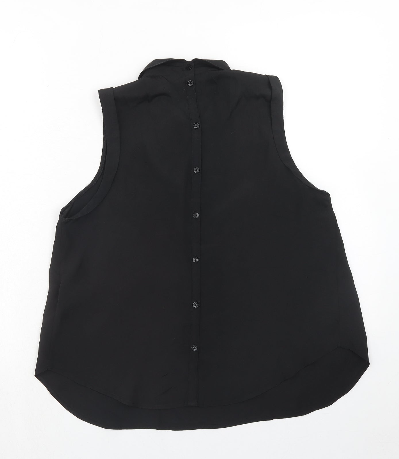 Cooperative Womens Black Polyester Basic Tank Size S Collared