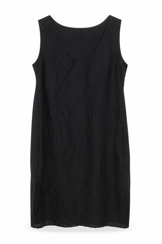 French Connection Womens Black Cupro Shift Size 12 Round Neck Zip