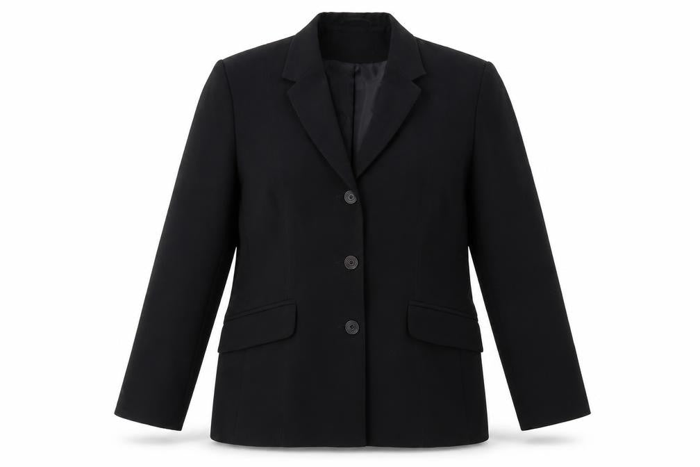 Bonmarché Womens Black Polyester Jacket Blazer Size 14