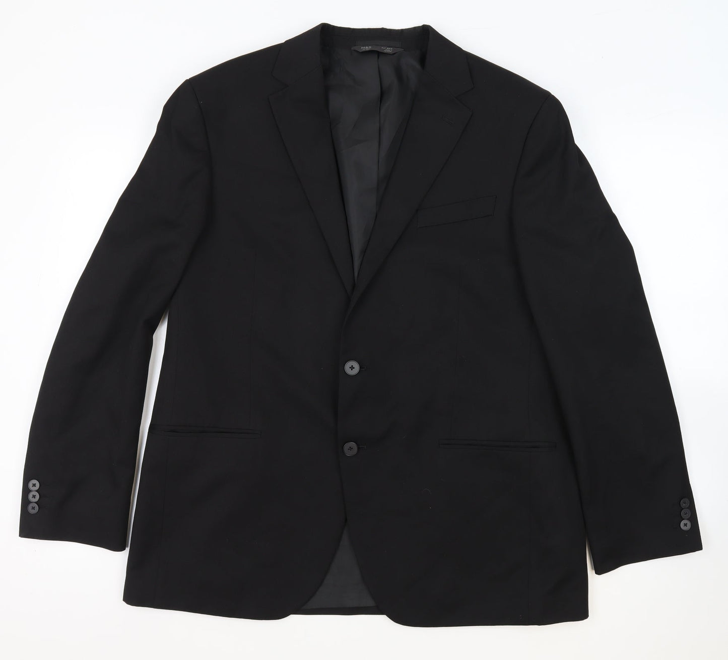 Skopes Mens Black Polyester Jacket Suit Jacket Size 42 Regular