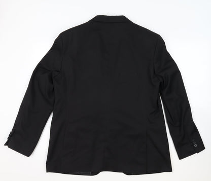 Skopes Mens Black Polyester Jacket Suit Jacket Size 42 Regular