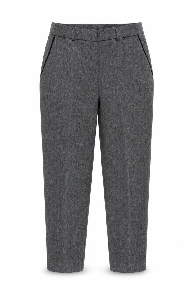 Dorothy Perkins Womens Grey Polyester Chino Trousers Size 6 Regular Zip