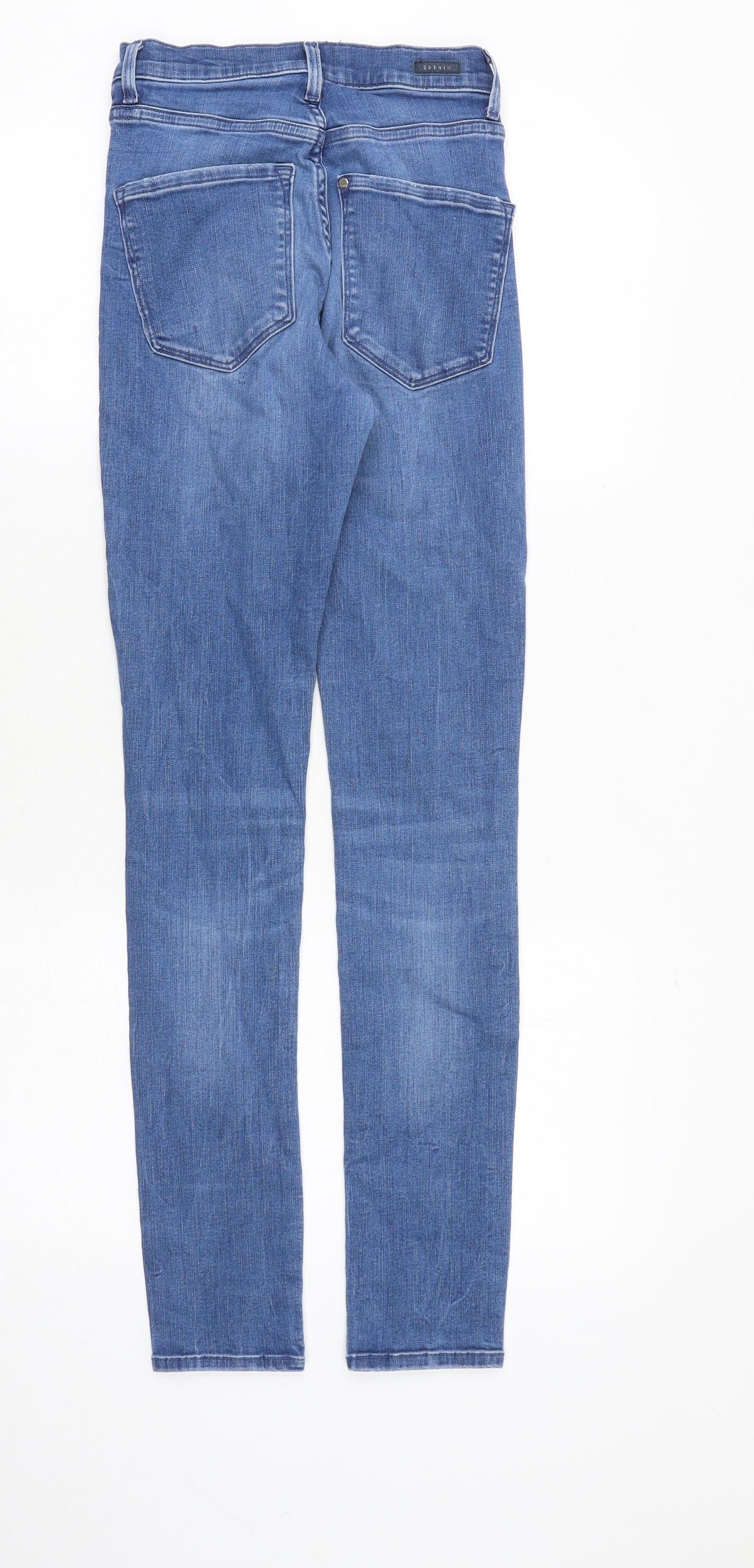 H&M Womens Blue Cotton Skinny Jeans Size 26 in L32 in Slim Zip