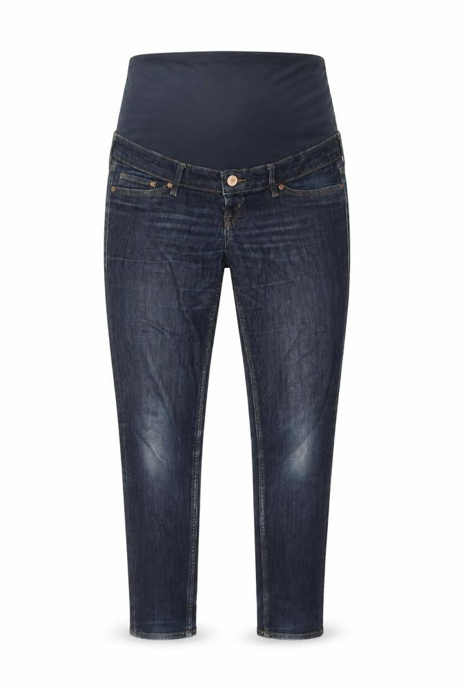 H&M Womens Blue Cotton Skinny Jeans Size 10 Regular Buckle