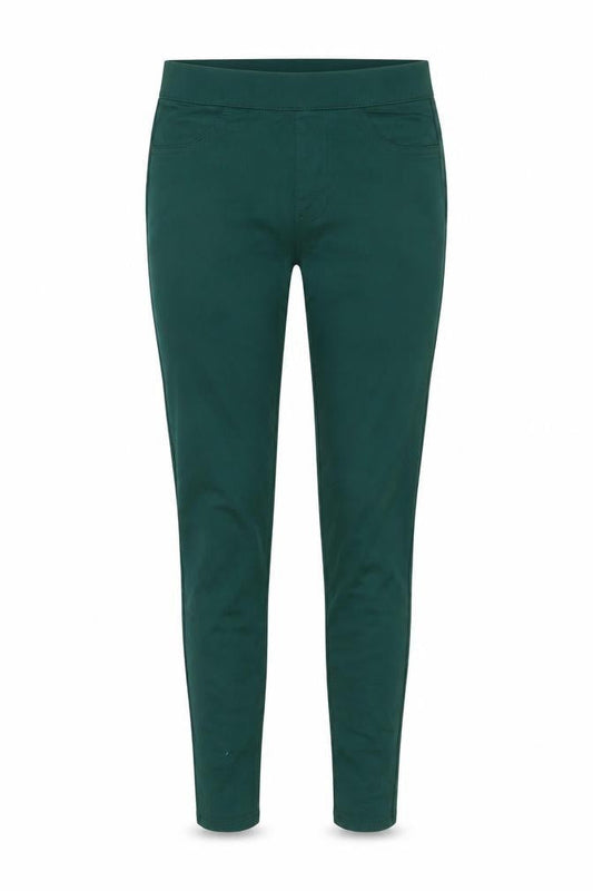 Marks & Spencer Womens Green Cotton Skinny Jeans Size 8 L29 in Regular