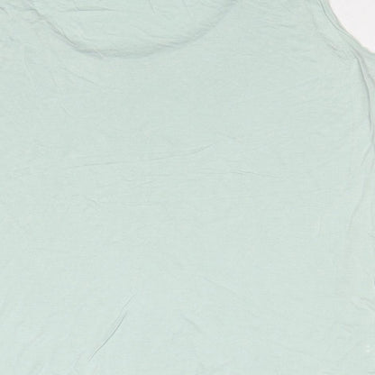Monsoon Womens Green Viscose Basic Tank Size 16 Scoop Neck - Embellished