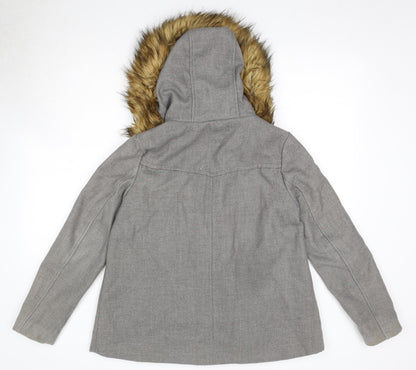 Zara Womens Grey Jacket Size S Zip