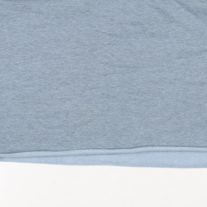 H&M Womens Blue Cotton Pullover Sweatshirt Size M - Grateful & Honest, Cropped