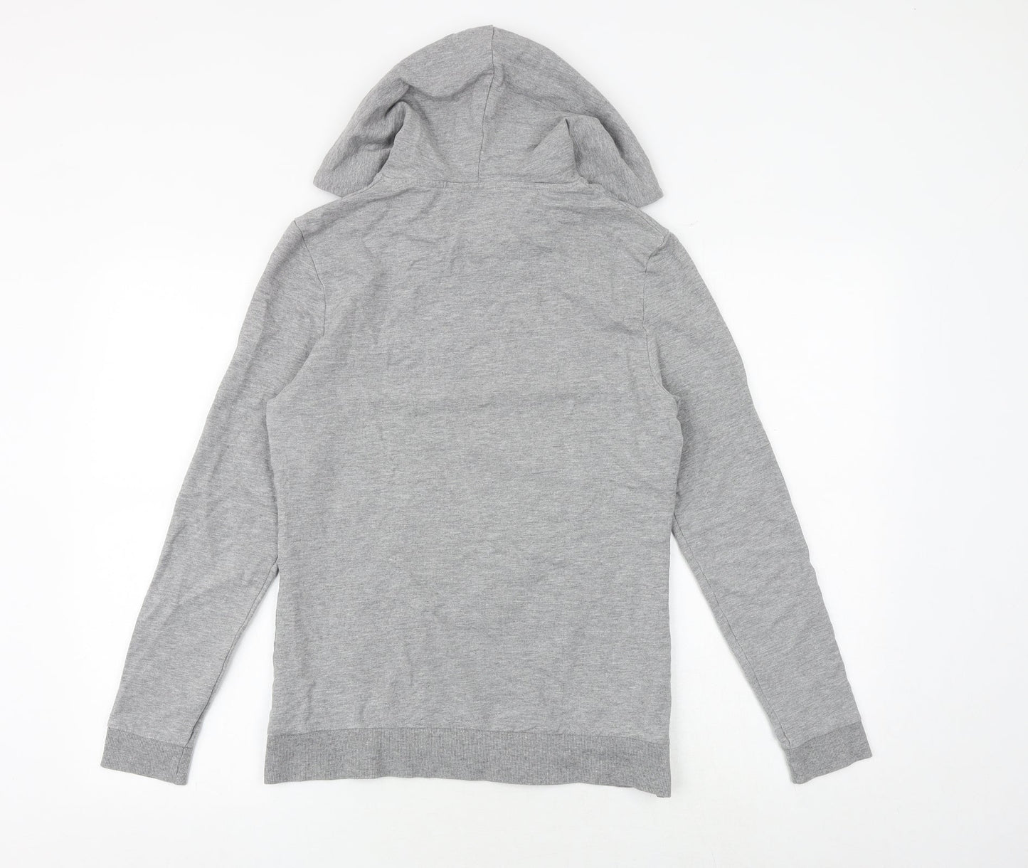 ASOS Womens Grey Polyester Pullover Hoodie Size M Pullover