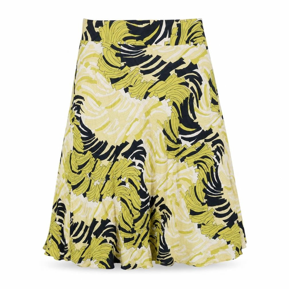 Planet Womens Multicoloured Geometric Polyester Swing Skirt Size 30 in Zip