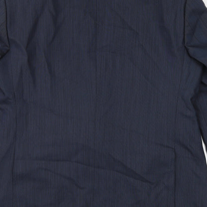 Remus Uomo Mens Blue Wool Jacket Suit Jacket Size 40 Regular