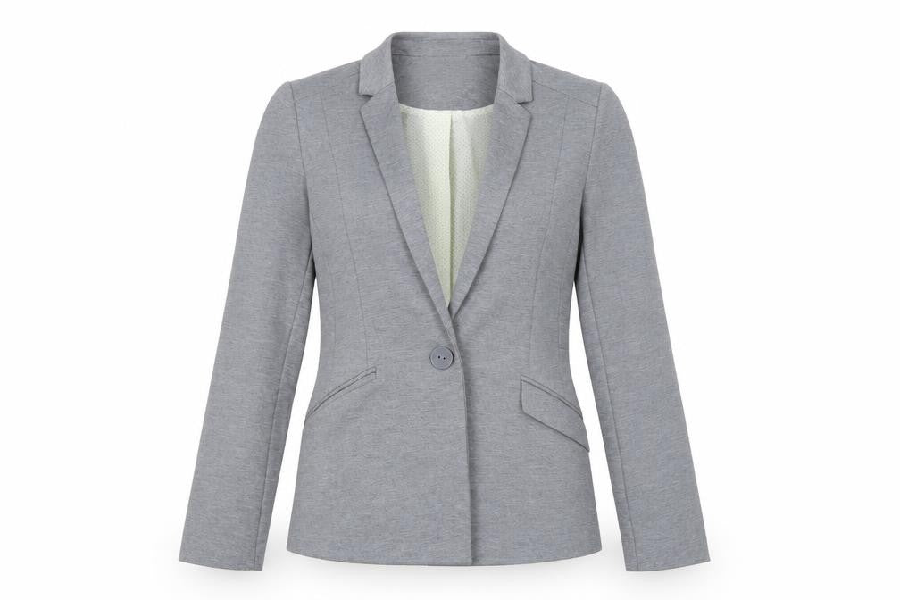 Oasis Womens Grey Geometric Jacket Blazer Size 8 Button