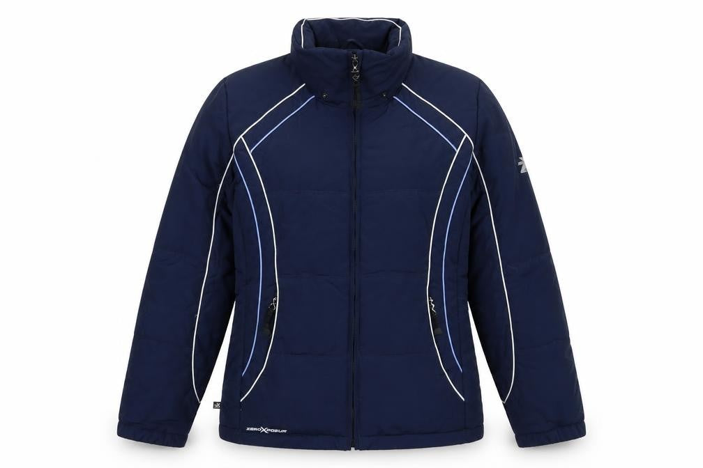 ZeroXposur Womens Blue Windbreaker Jacket Size S Zip