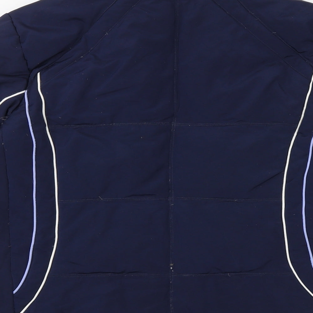 ZeroXposur Womens Blue Windbreaker Jacket Size S Zip