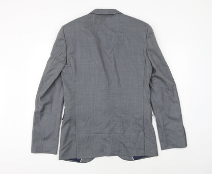 Next Mens Grey Wool Jacket Suit Jacket Size 38 Regular