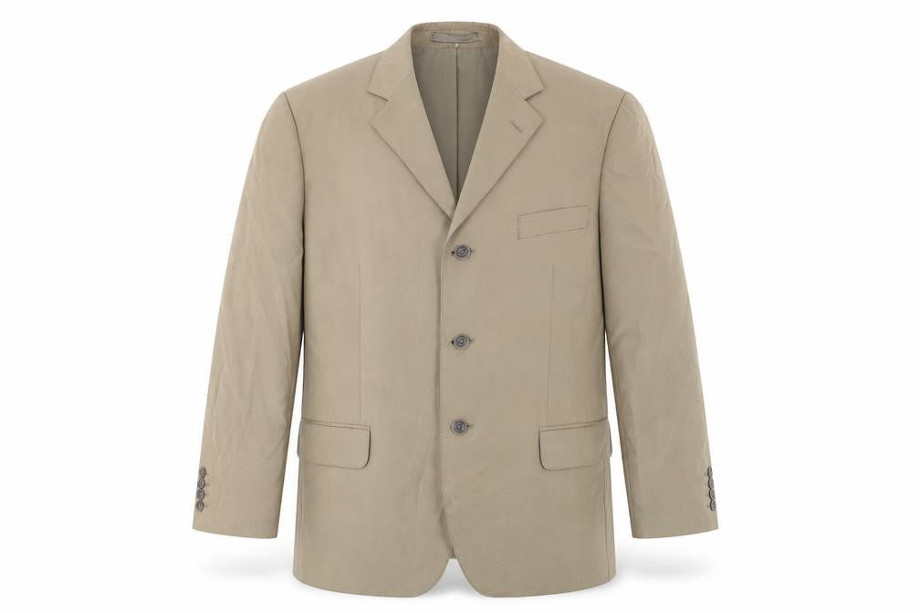 Marks & Spencer Mens Beige Polyester Jacket Suit Jacket Size 42 Regular