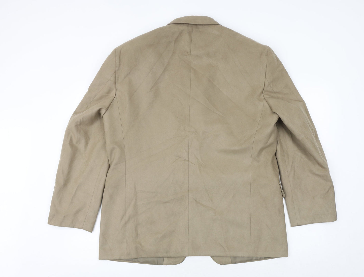 Marks and Spencer Mens Beige Polyester Jacket Suit Jacket Size 42 Regular