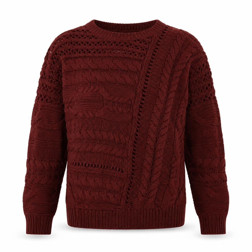 NEXT Womens Brown Round Neck Cotton Pullover Jumper Size S