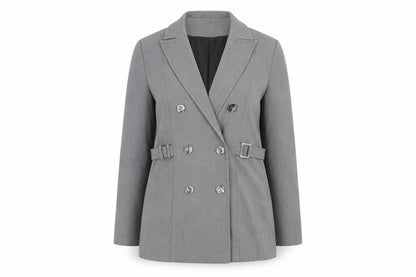 Etham Womens Grey Viscose Jacket Blazer Size 10