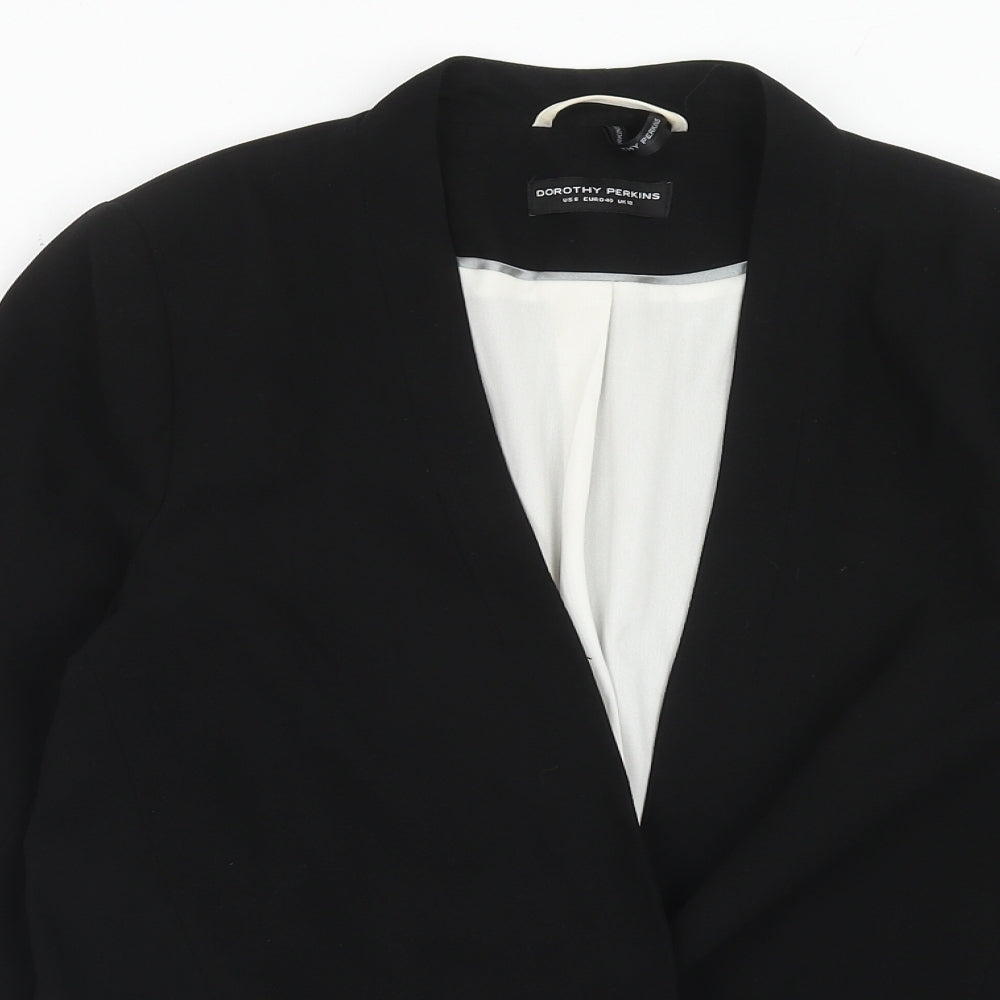 Dorothy Perkins Womens Blue Jacket Blazer Size 12 Button