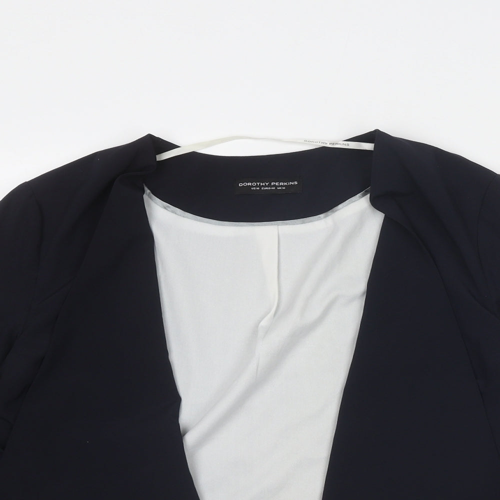 Dorothy Perkins Womens Blue Jacket Blazer Size 14