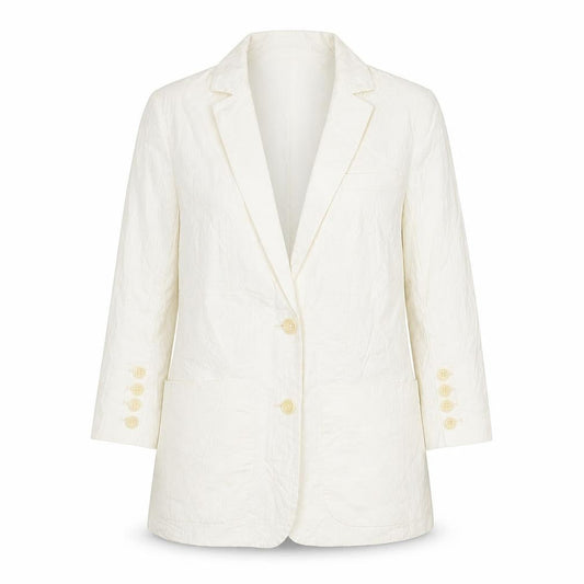 Bolongaro Trevor Womens Ivory Cotton Jacket Blazer Size S