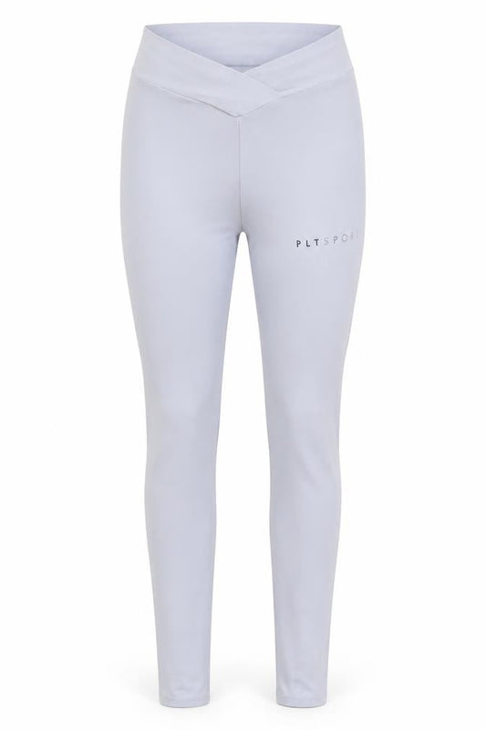PRETTYLITTLETHING Womens Blue Polyester Compression Leggings Size 8 Regular