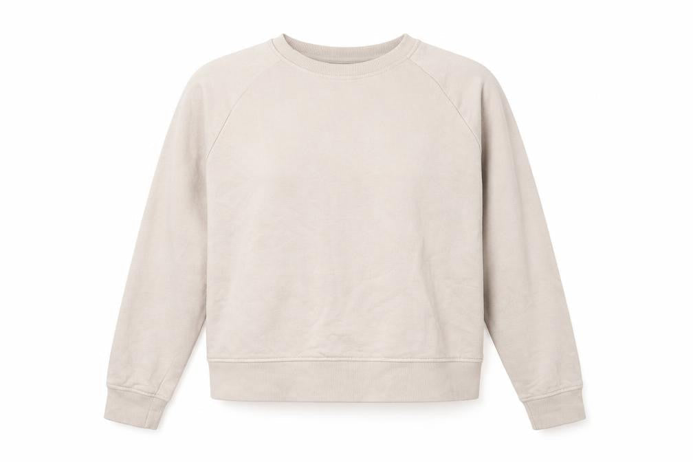 H&M Womens Beige Cotton Pullover Sweatshirt Size L Pullover
