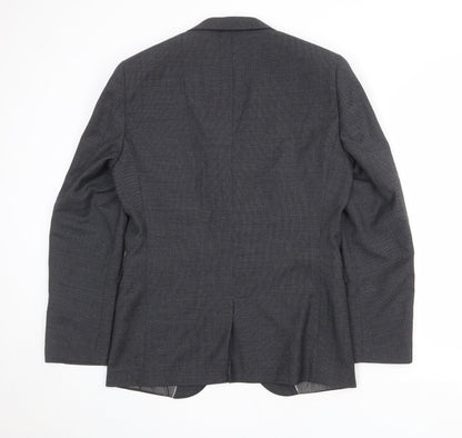 Next Mens Grey Wool Jacket Suit Jacket Size 40 Regular