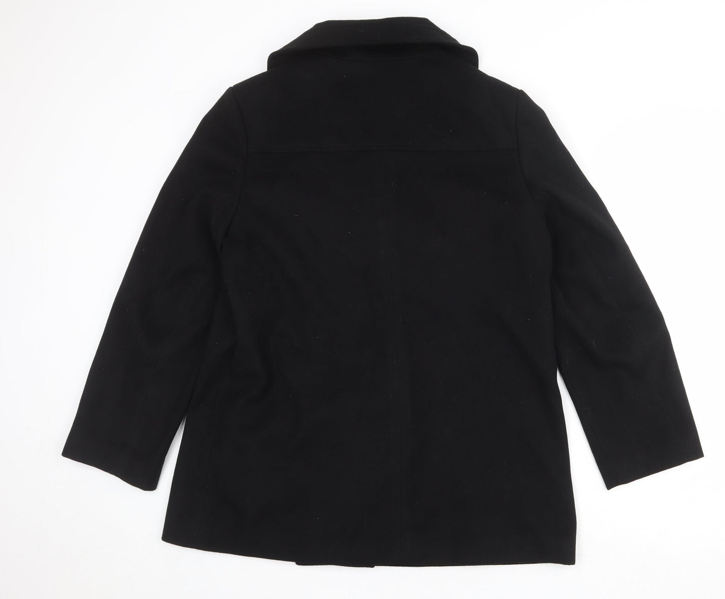 EWM Womens Black Jacket Size 14 Button