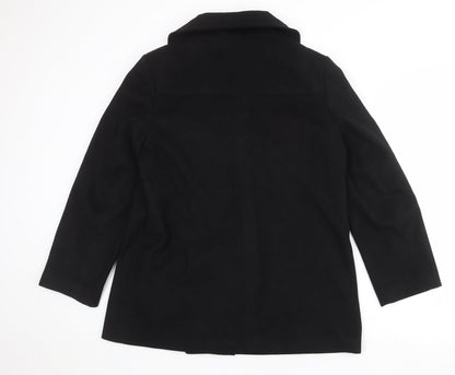 EWM Womens Black Jacket Size 14 Button