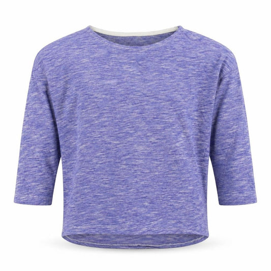 H&M Girls Blue Geometric Cotton Basic T-Shirt Size 10-11 Years Round Neck Pullover