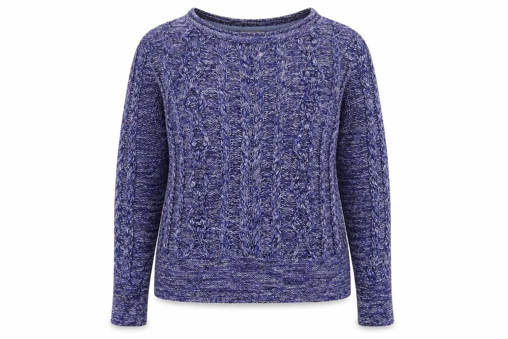 Country Casuals Womens Blue Boat Neck Viscose Pullover Jumper Size S
