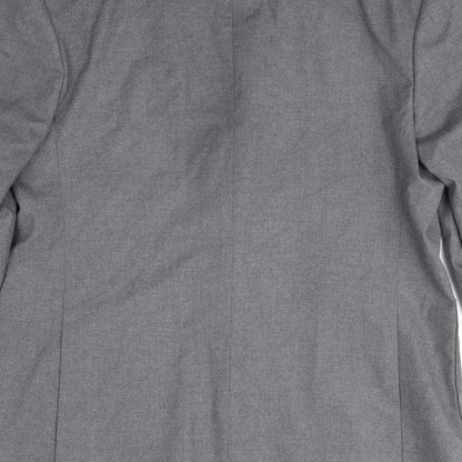 Brand and care label for Autograph men’s grey polyester jacket suit jacket, size 42, regular