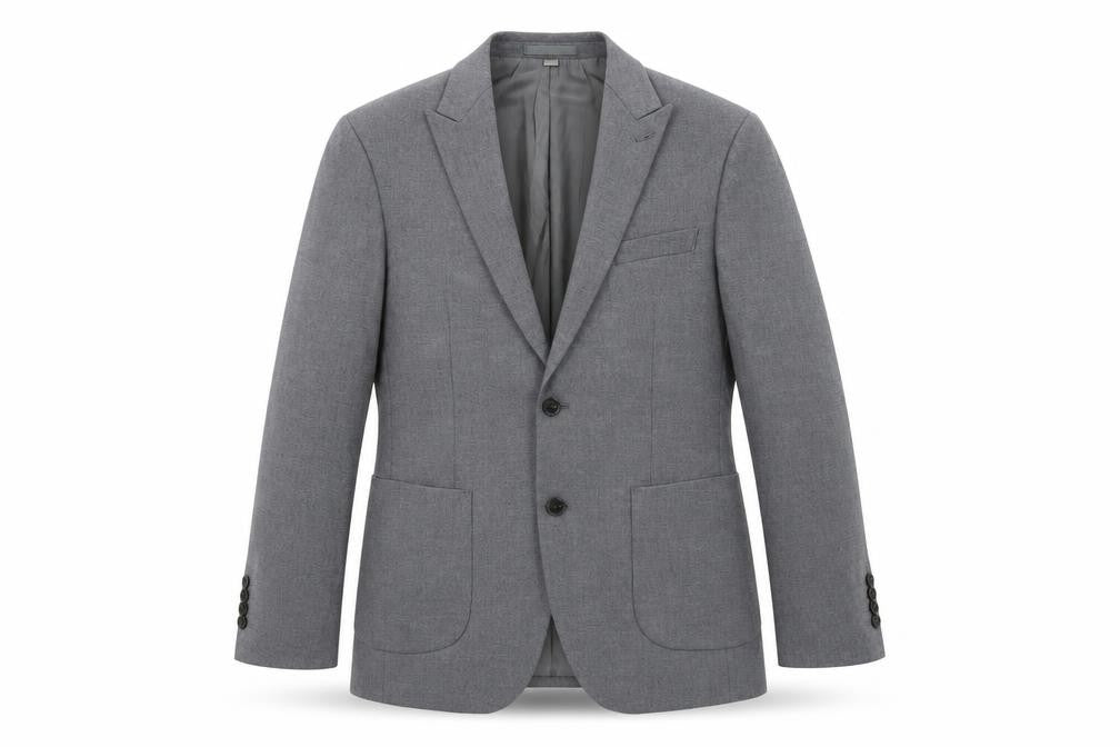 Autograph Mens Grey Polyester Jacket Suit Jacket Size 40 Regular