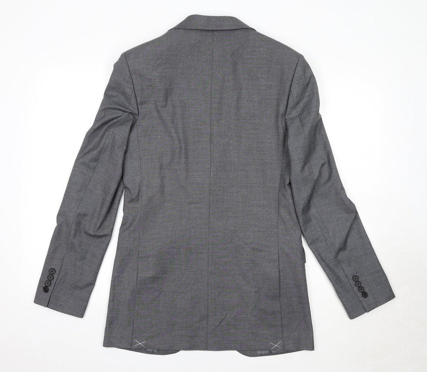 Marks and Spencer Mens Grey Polyester Jacket Suit Jacket Size 36 Regular