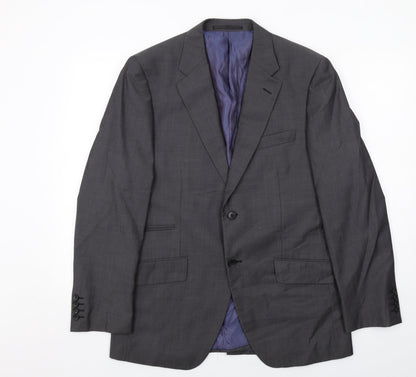 Additional front view of Autograph men’s grey polyester jacket suit jacket, size 40, regular