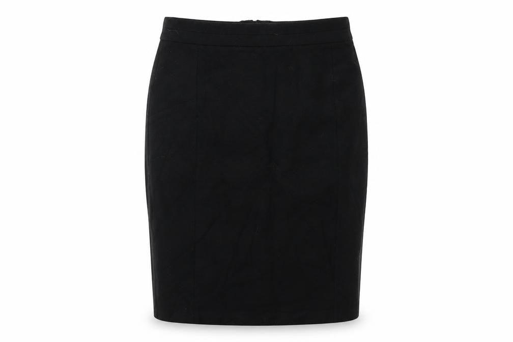 NEXT Womens Black Wool Straight & Pencil Skirt Size 8 Zip