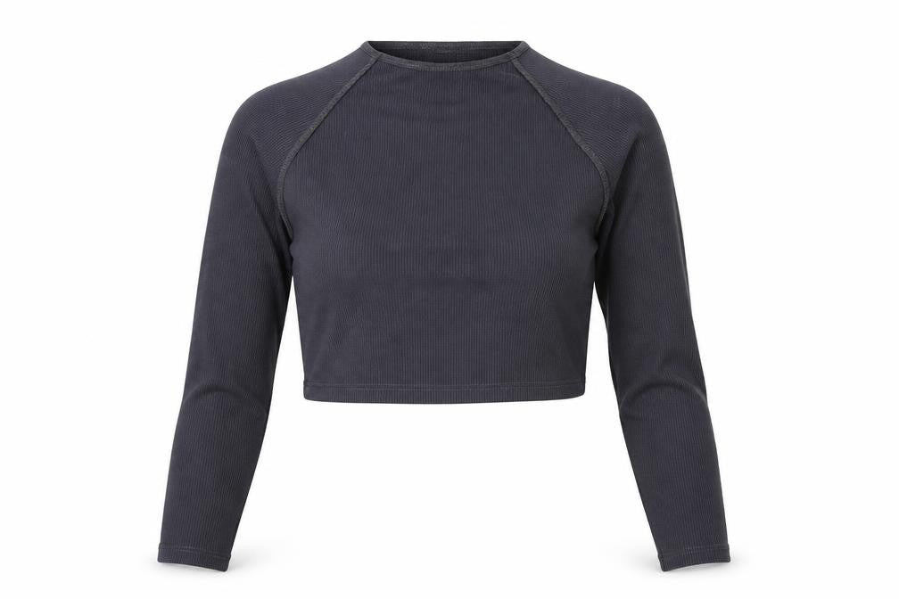 PRETTYLITTLETHING Womens Grey Polyester Basic T-Shirt Size 10 Round Neck