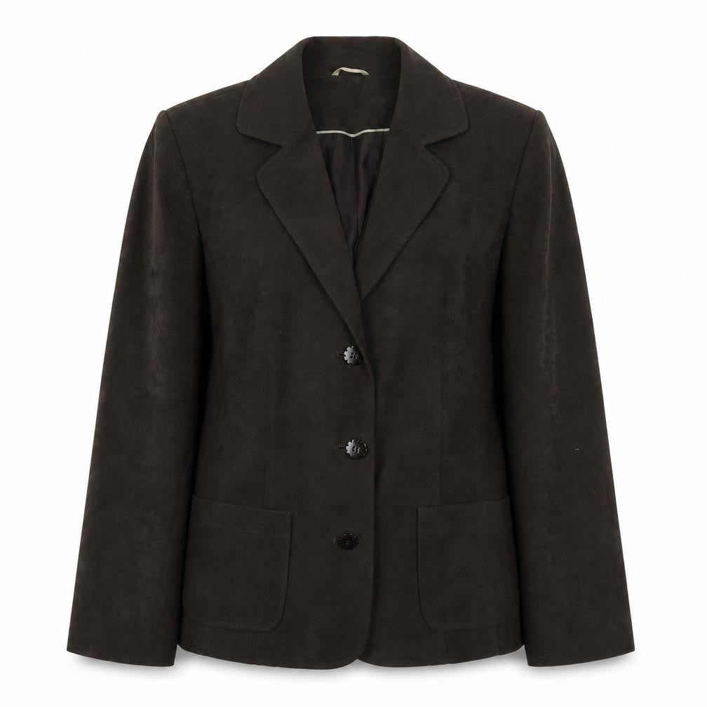 Berkertex Womens Green Jacket Blazer Size 16 Button