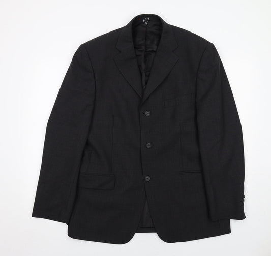 Ciro Citterio Mens Grey Wool Jacket Suit Jacket Size 40 Regular