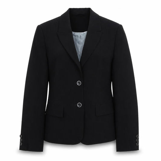 Amranto Womens Black Polyester Jacket Suit Jacket Size 12