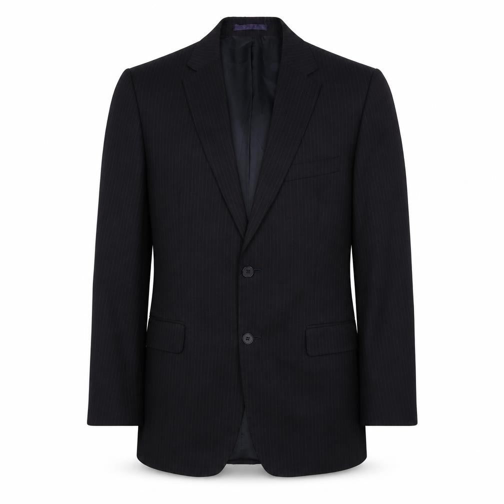 Karl Jackson Mens Black Polyester Jacket Suit Jacket Size 38 Regular