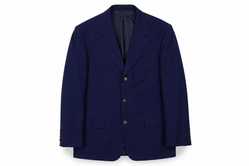 Marks & Spencer Mens Blue Wool Jacket Suit Jacket Size 40 Regular