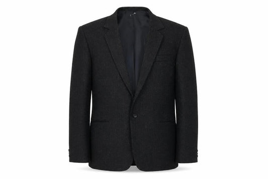 The Burton Collection Mens Black Geometric Polyester Jacket Suit Jacket Size 42 Regular