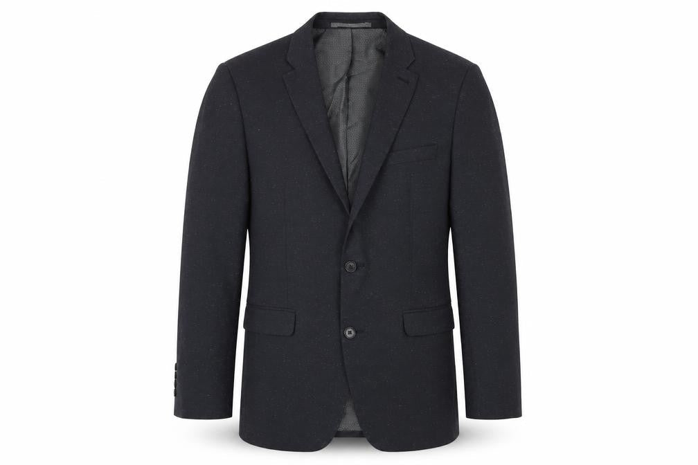 NEXT Mens Grey Polyester Jacket Suit Jacket Size 38 Regular - Flecked Pattern