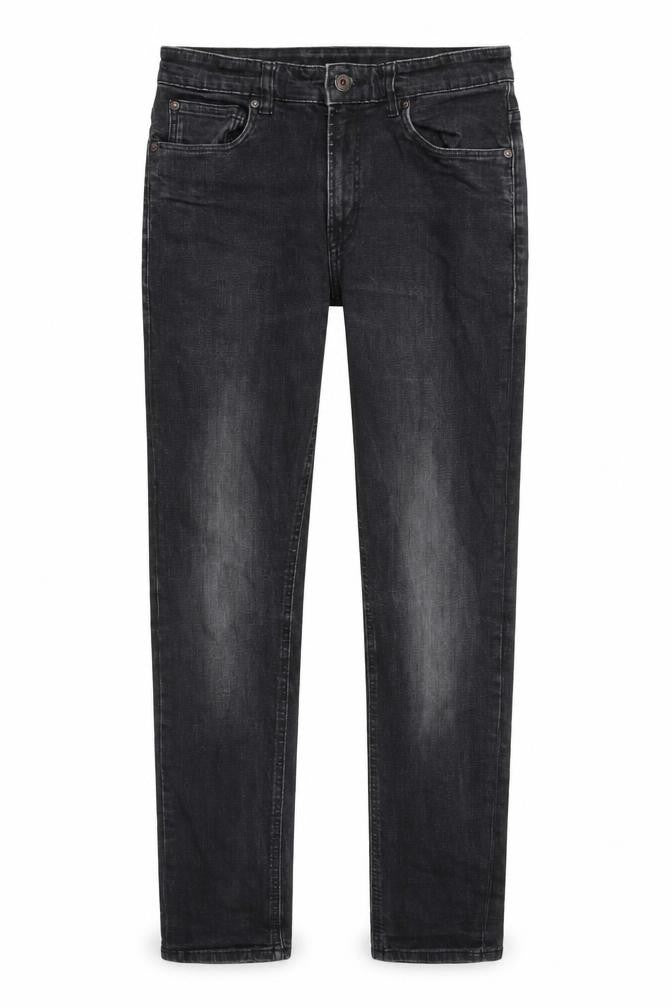 Next Mens Grey Cotton Skinny Jeans Size 32 in Slim Button