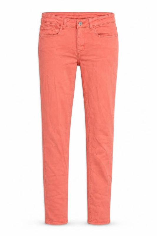 Zara Womens Pink Cotton Skinny Jeans Size 8 Slim Zip