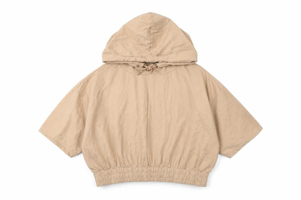 Select Womens Brown Cotton Pullover Hoodie Size L Pullover